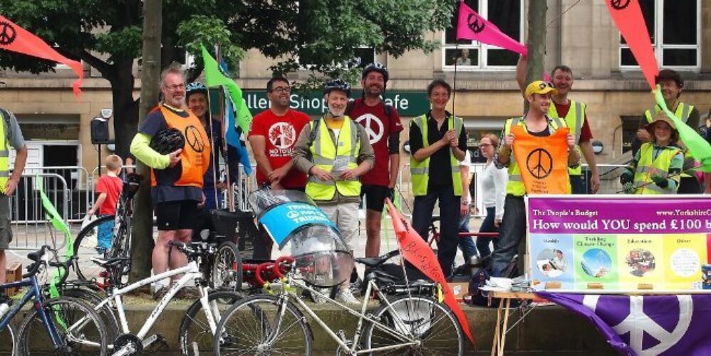 A group of bike riders