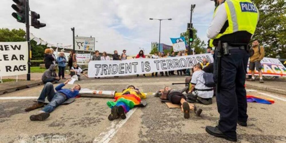 people lying in the road