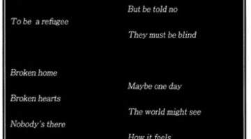 a poem about refugees