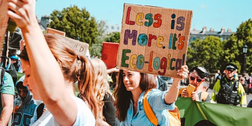 people on a protest demonstration