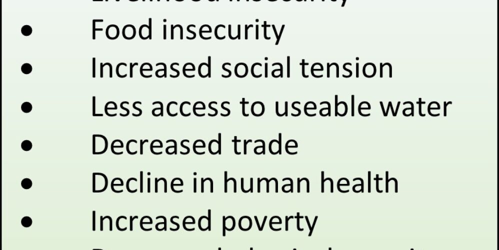 list of socio-economic effects of climate change