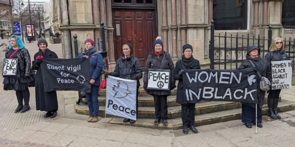 women demonstrating