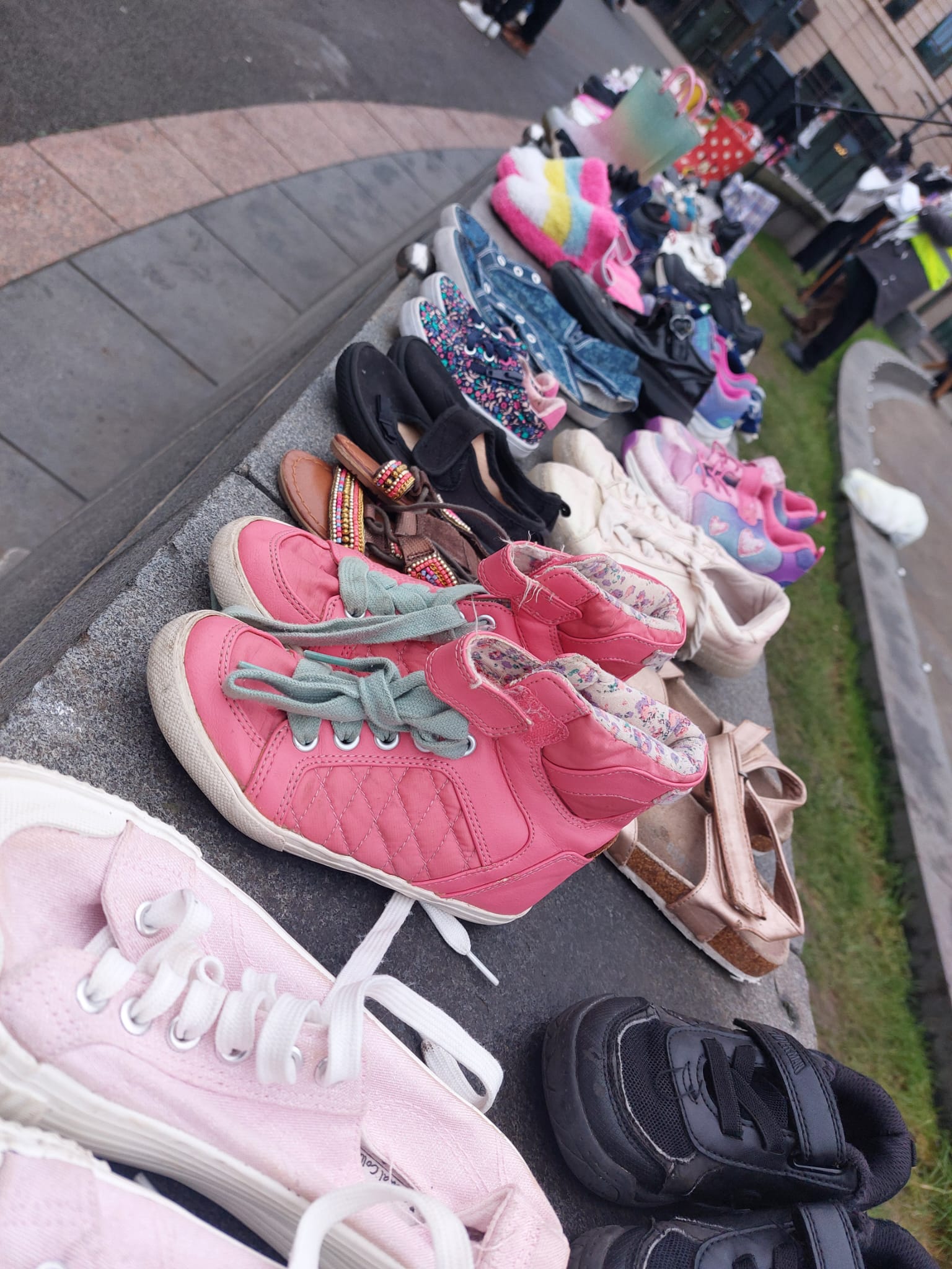 Shoes to represent those killed in genocides