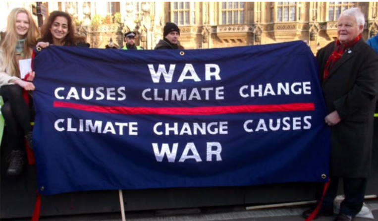 War causes climate change. Climate change causes war.